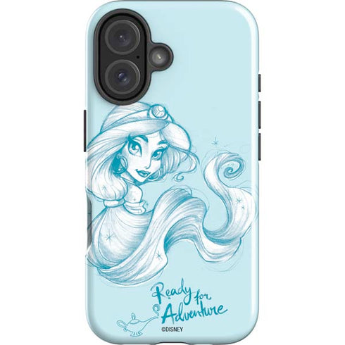 Disney Princess Jasmine Ready for Adventure Art iPhone 16 Plus Impact Case